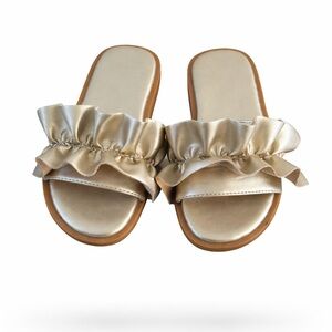 Girls Gold Sandals